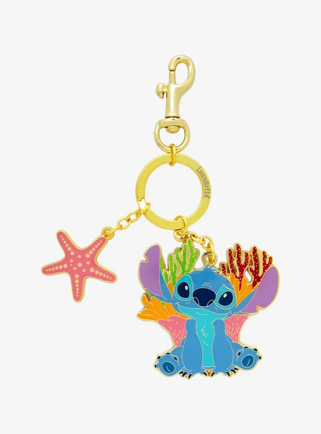 Boxlunch Loungefly Disney Lilo & Stitch Hula Stitch Multi-Charm Keychain - BoxLunch  Exclusive