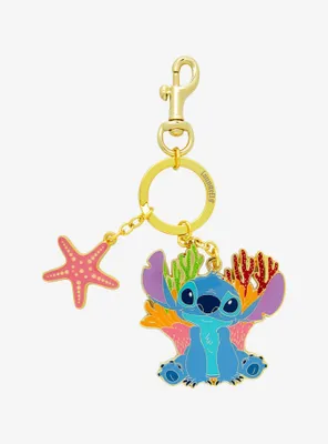 Loungefly Disney Lilo & Stitch Sea Multi-Charm Keychain 