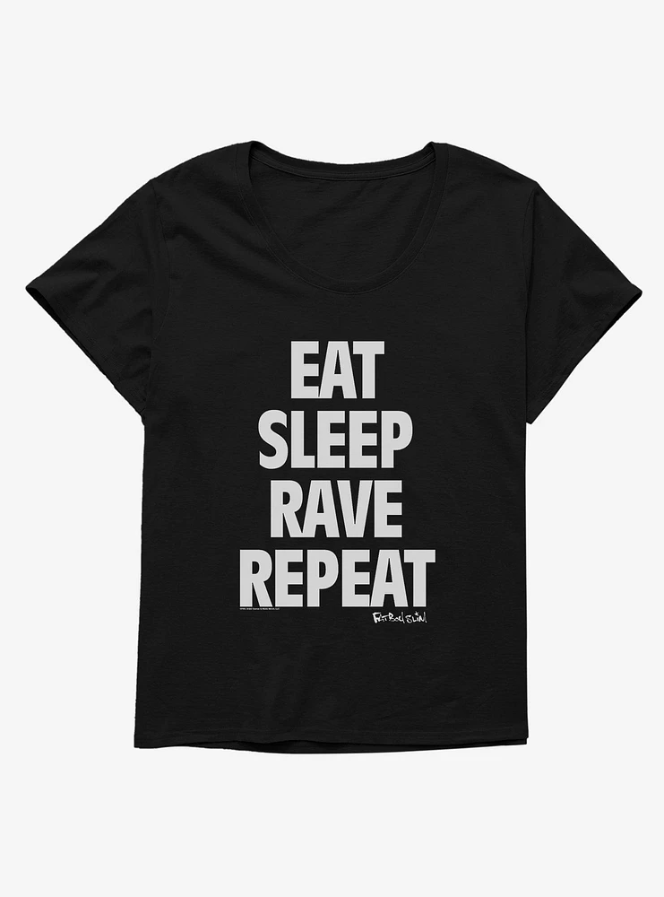 Fatboy Slim Eat Sleep Rave Repeat Girls T-Shirt Plus