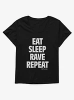 Fatboy Slim Eat Sleep Rave Repeat Girls T-Shirt Plus