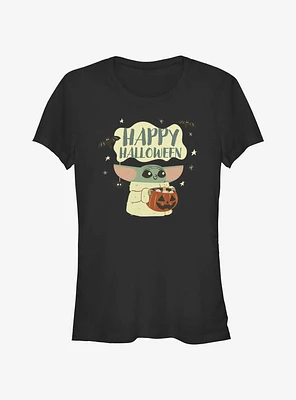 Star Wars The Mandalorian Grogu Halloween Girls T-Shirt