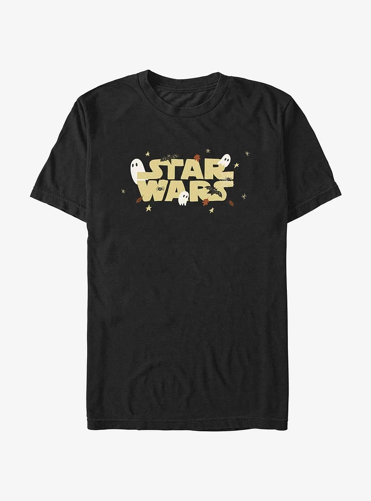 Star Wars The Mandalorian Haunted Logo T-Shirt