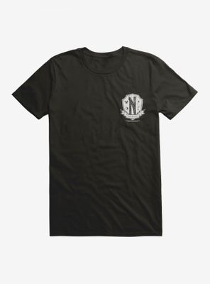 Wednesday Nevermore Academy Crest T-Shirt