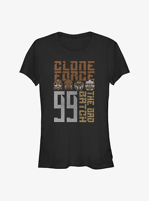Star Wars: The Bad Batch Clone Force 99 Girls T-Shirt