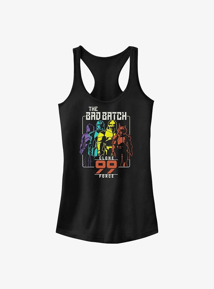 Star Wars: The Bad Batch Rainbow Clones Girls Tank