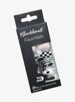 Blackheart Checker Heart Faux Nail Set