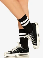 Athletic Striped Ankle Socks