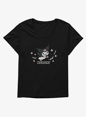 Kuromi Halloween Flying Girls T-Shirt Plus