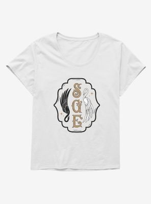 The School For Good And Evil Swan Logo Womens T-Shirt Plus