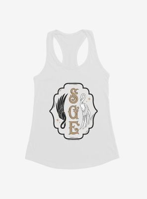 The School For Good And Evil Swan Logo Womens Tank Top
