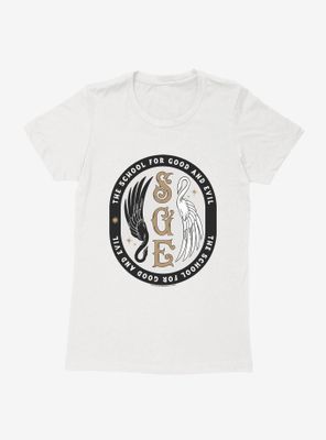 The School For Good And Evil Swan Emblem Womens T-Shirt