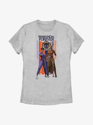 Marvel Black Panther: Wakanda Forever Shuri Okoye Banner Womens T-Shirt