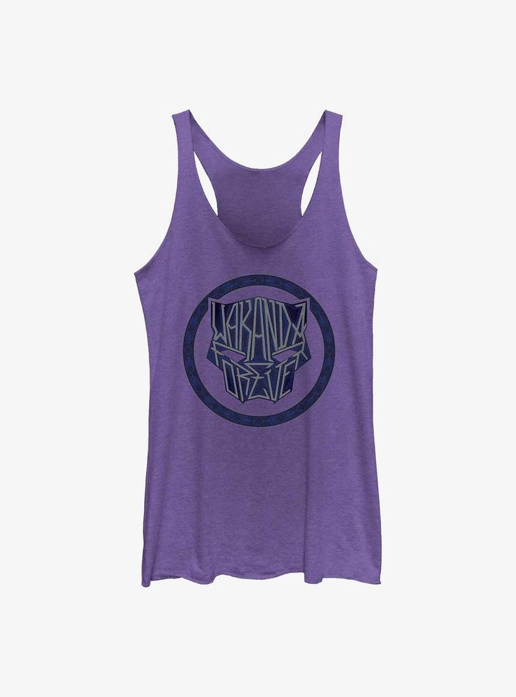 Marvel Black Panther: Wakanda Forever Sigil Graffiti Womens Tank Top