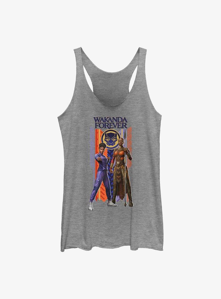 Marvel Black Panther: Wakanda Forever Shuri Okoye Banner Womens Tank Top