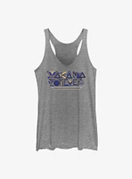 Marvel Black Panther: Wakanda Forever Pattern Logo Womens Tank Top