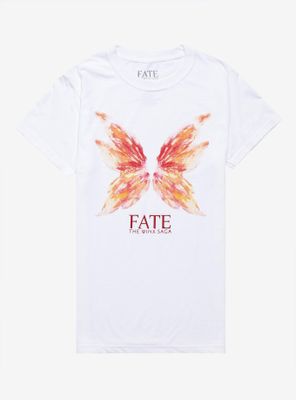 Fate: The Winx Saga Fire Fairy Wings Boyfriend Fit Girls T-Shirt