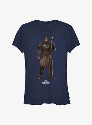 Marvel Black Panther: Wakanda Forever M'Baku Action Pose Girls T-Shirt