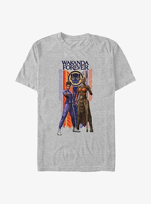 Marvel Black Panther: Wakanda Forever Shuri and Okoye Hero T-Shirt