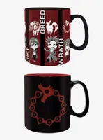 The Seven Deadly Sins Emblems and Chibi Sins Mug Set