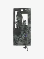 Dark Butterfly Charms Claw Hair Clip