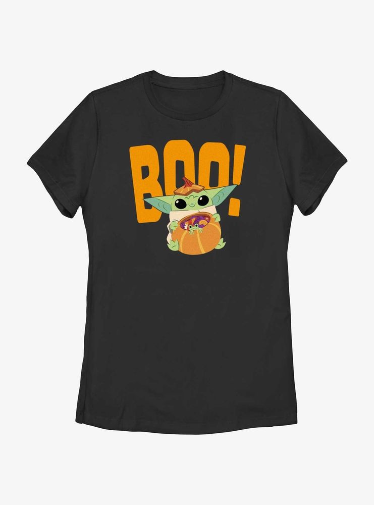 Star Wars The Mandalorian Child Boo Womens T-Shirt