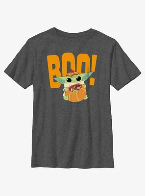 Star Wars The Mandalorian Child Boo Youth T-Shirt
