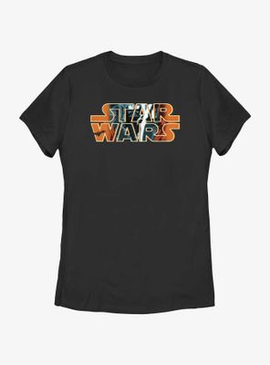 Star Wars Halloween Composition Logo Womens T-Shirt