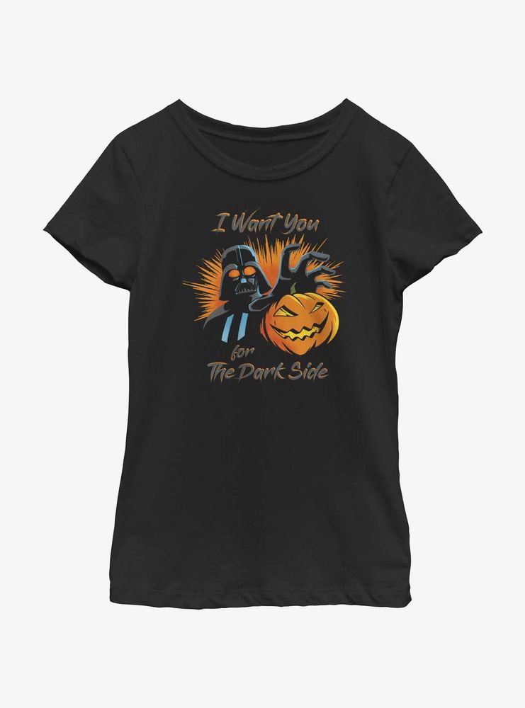 Star Wars Dark Side Wants You Youth Girls T-Shirt