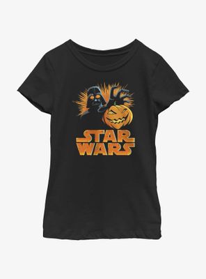 Star Wars Darth Vader Pumpkin Youth Girls T-Shirt