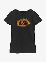 Star Wars Halloween Logo Youth Girls T-Shirt
