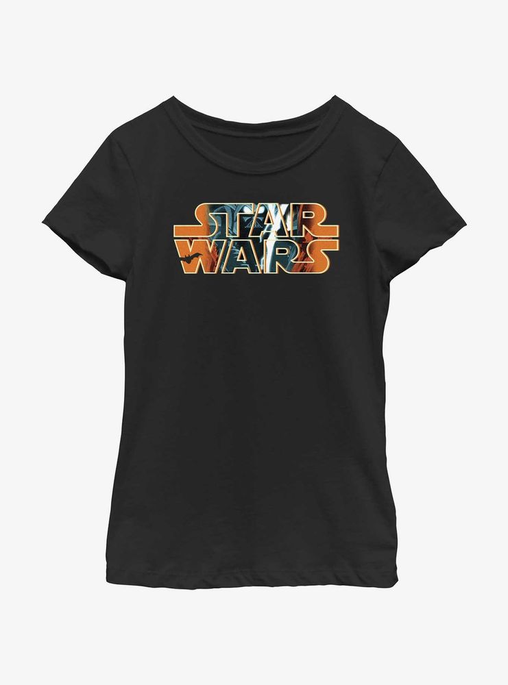 Star Wars Halloween Composition Logo Youth Girls T-Shirt