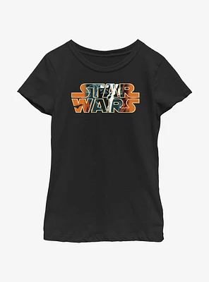Star Wars Halloween Composition Logo Youth Girls T-Shirt