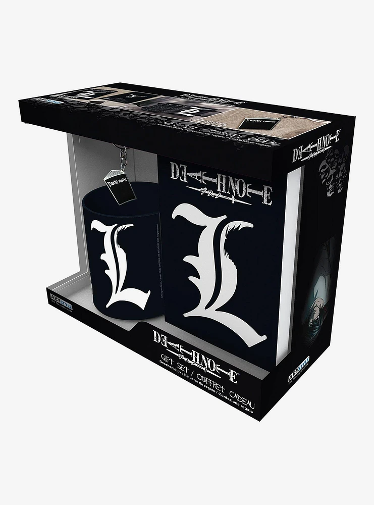 Death Note "L" Notebook Mug and Keychain Gift Set