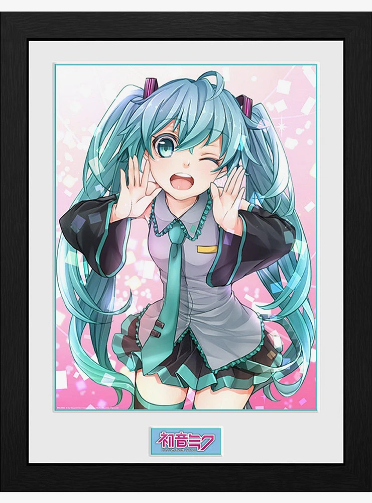 Hatsune Miku Wink Framed Poster