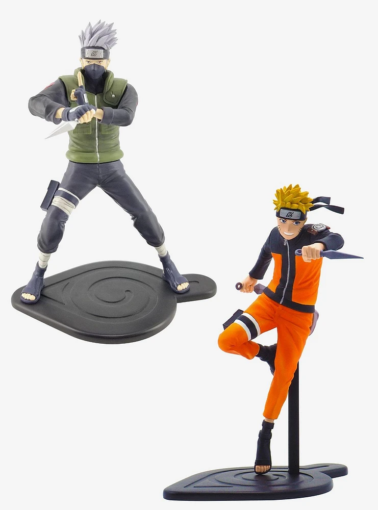 Naruto Shippuden Naruto and Kakashi Hatake SFC Figure Bundle