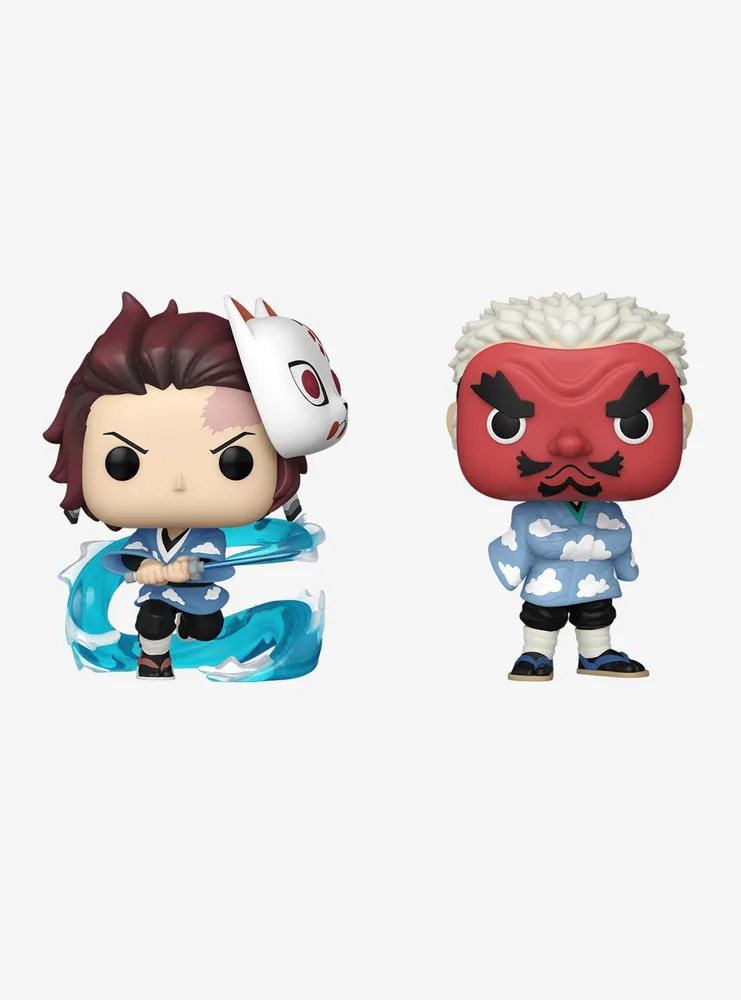 Funko Pop! Animation Demon Slayer: Kimetsu no Yaiba Tanjiro Kamado &  Sakonji Urokodaki (Summer Convention Limited Edition) Vinyl Figures -  BoxLunch