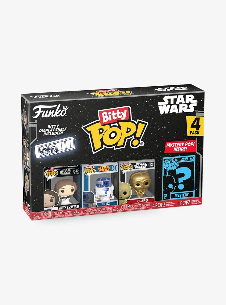 Funko Bitty Pop Star Wars Pack 4 Princesa Leia/R2-D2/C-3PO/Figura