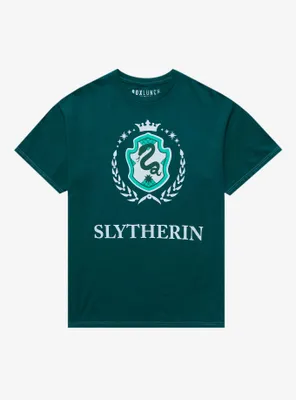 Harry Potter Slytherin Tonal Crest T-Shirt - BoxLunch Exclusive