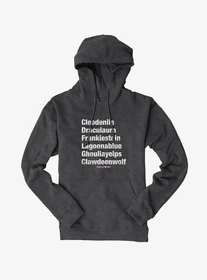 Monster High Names Hoodie