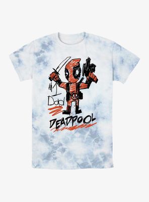 Marvel Spider-Man Deadpool Dad Tie-Dye T-Shirt