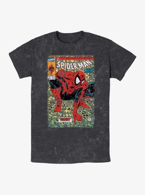 Marvel Spider-Man Torment Comic Book Cover Mineral Wash T-Shirt