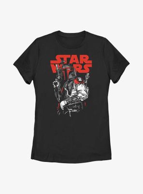 Star Wars Boba Fett Blaster Ready Womens T-Shirt
