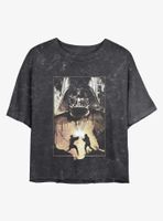 Star Wars Obi-Wan Kenobi Raw Battle Mineral Wash Womens Crop T-Shirt