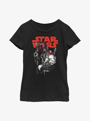 Star Wars Boba Fett Blaster Ready Youth Girls T-Shirt