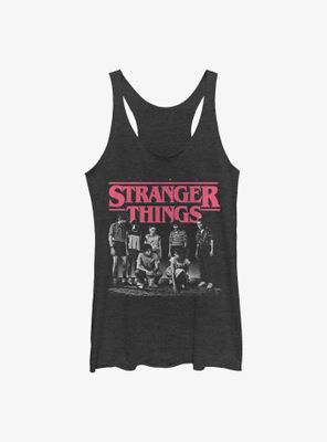 Stranger Things Monochromatic Group Womens Tank Top