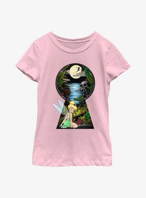 Disney Tinker Bell Keyhole Youth Girls T-Shirt