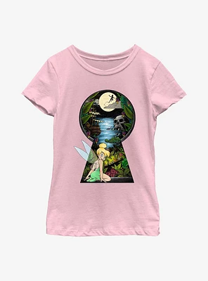 Disney Tinker Bell Keyhole Youth Girls T-Shirt
