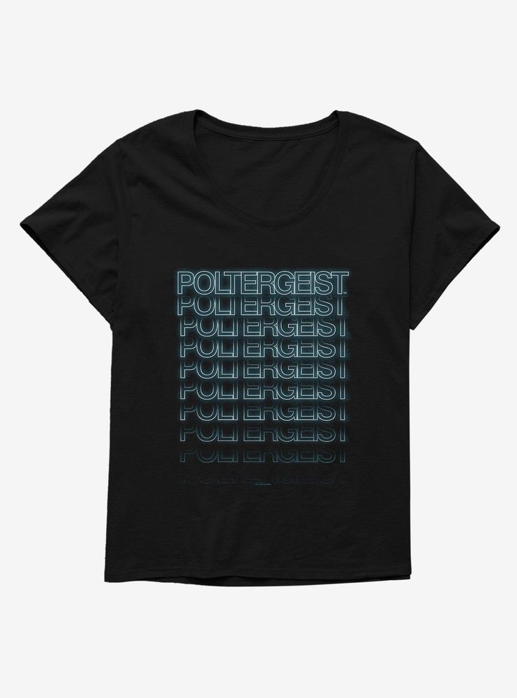 Poltergeist Layered Logo Womens T-Shirt Plus