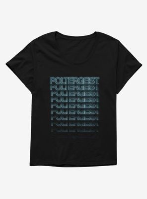 Poltergeist Layered Logo Womens T-Shirt Plus