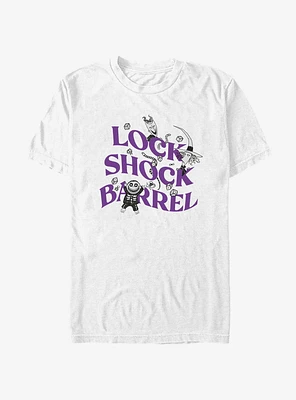 Disney The Nightmare Before Christmas Lock Shock Barrel T-Shirt